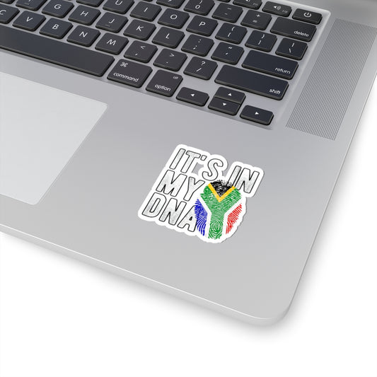 It's In My DNA Sticker South Africa Flag Fingerprint Kiss-Cut Vinyl Sticker