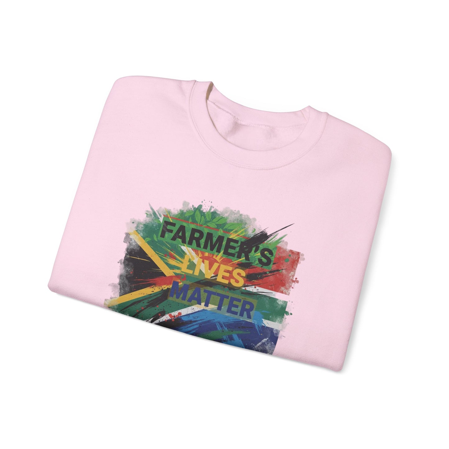 Farmers Lives Matter Sweatshirt | South African Flag Paint Brushstroke