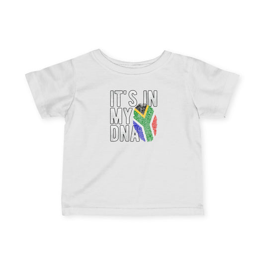 Infant Tee It's In My DNASouth African Flag Baby Shirt