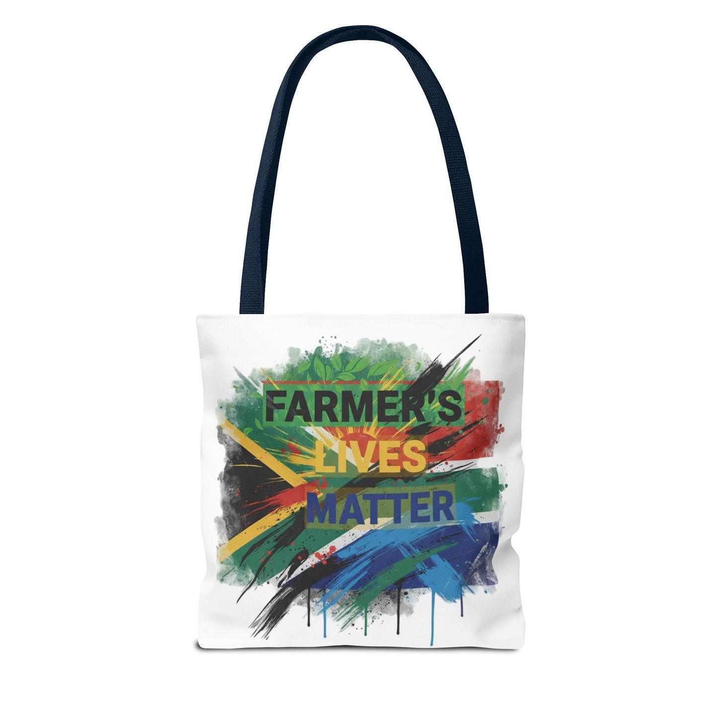Farmers Lives Matter Tote Bag | South Africa Flag Brushstroke Design