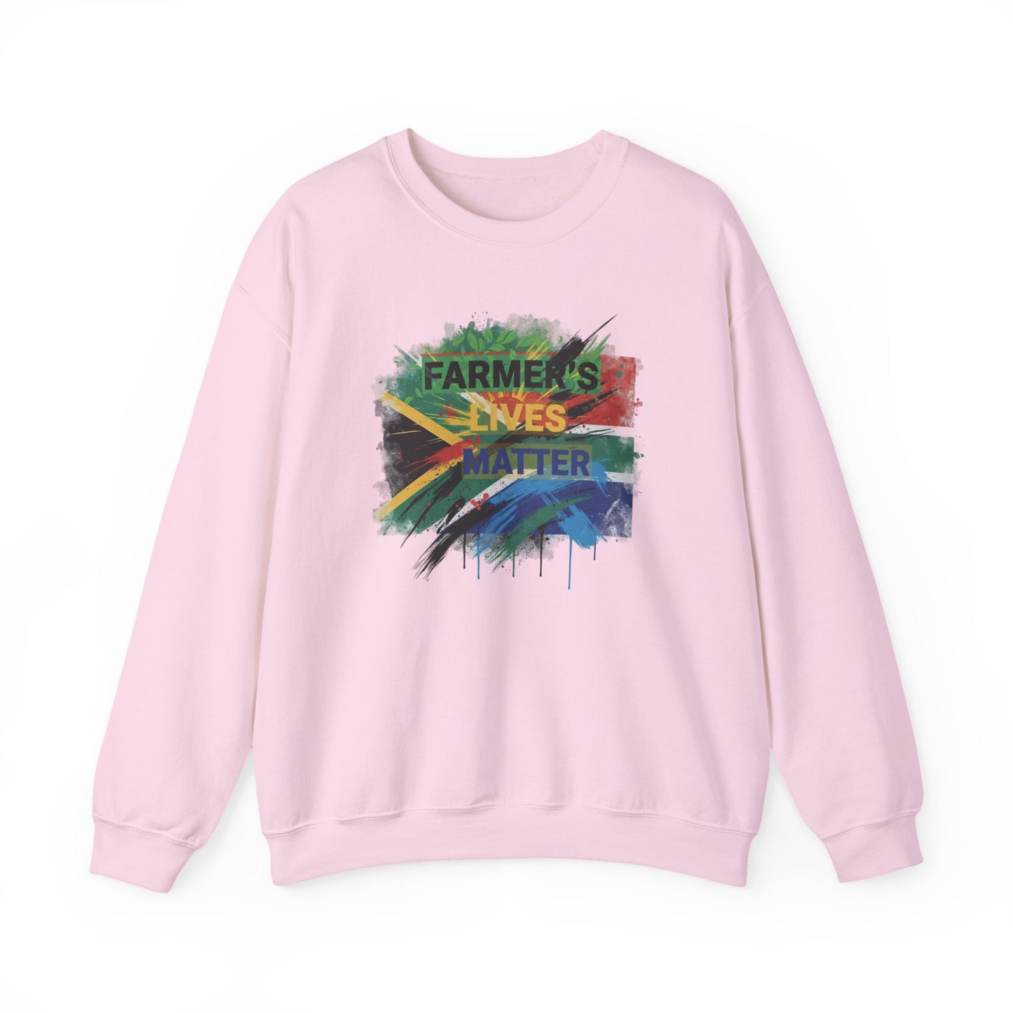 Farmers Lives Matter Sweatshirt | South African Flag Paint Brushstroke