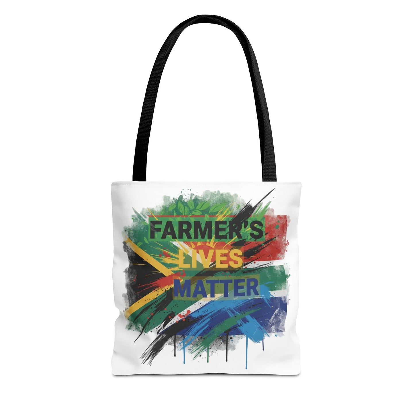 Farmers Lives Matter Tote Bag | South Africa Flag Brushstroke Design