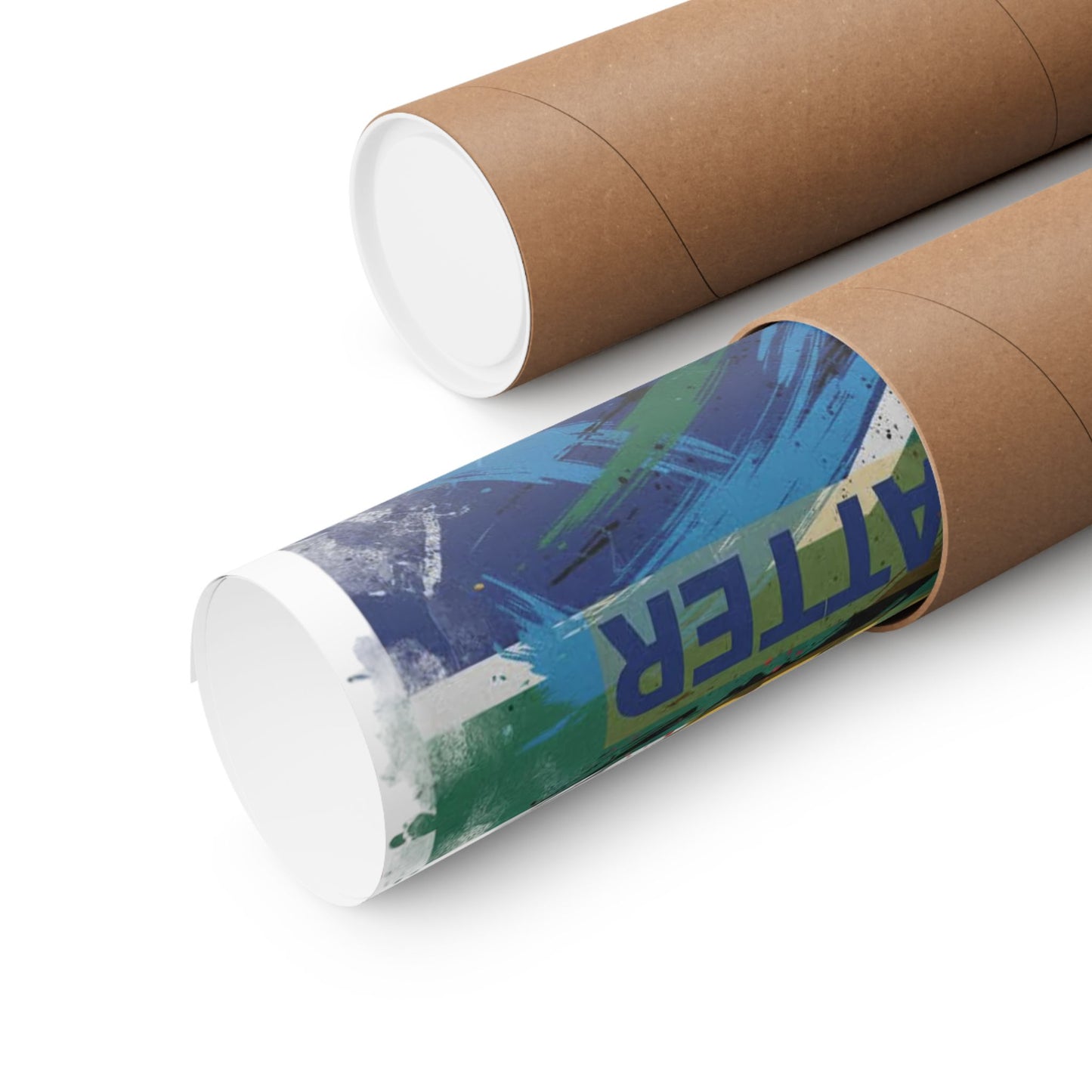 Farmers Lives Matter Poster | Matte Vertical Wall Art, South Africa Flag Grunge